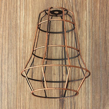 Load image into Gallery viewer, Retro Vintage Edison Pendant Light Bulb Iron Guard Wire Cage Ceiling Hanging Light Fitting Bar Cafe Lampshade DIY Lamp Base