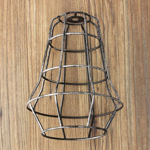Load image into Gallery viewer, Retro Vintage Edison Pendant Light Bulb Iron Guard Wire Cage Ceiling Hanging Light Fitting Bar Cafe Lampshade DIY Lamp Base