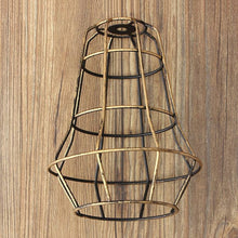 Load image into Gallery viewer, Retro Vintage Edison Pendant Light Bulb Iron Guard Wire Cage Ceiling Hanging Light Fitting Bar Cafe Lampshade DIY Lamp Base