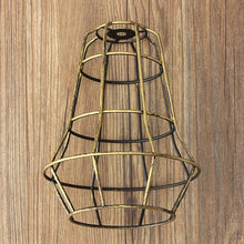 Load image into Gallery viewer, Retro Vintage Edison Pendant Light Bulb Iron Guard Wire Cage Ceiling Hanging Light Fitting Bar Cafe Lampshade DIY Lamp Base