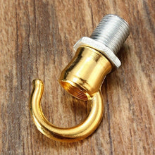 Load image into Gallery viewer, 10mm Thread M10 Retro Antique Vintage Metal Ceiling Rose Light Chandelier Hook With Screw Fittings Opening Smooth Style