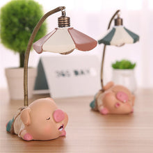 Load image into Gallery viewer, Battery LED Pig Childrens Night Lights Novelty Items Bedside Book Desk Lamp Table Light Lamp