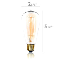 Load image into Gallery viewer, Edison Bulb ST64 Tungsten 40w E27 110v220v Cafe retro chandelier Light source