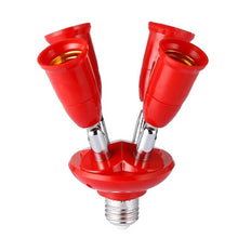 Load image into Gallery viewer, 1 to 4 Rotatable Antique Lamp Base Holder Adjustable Screw Socket Adapter